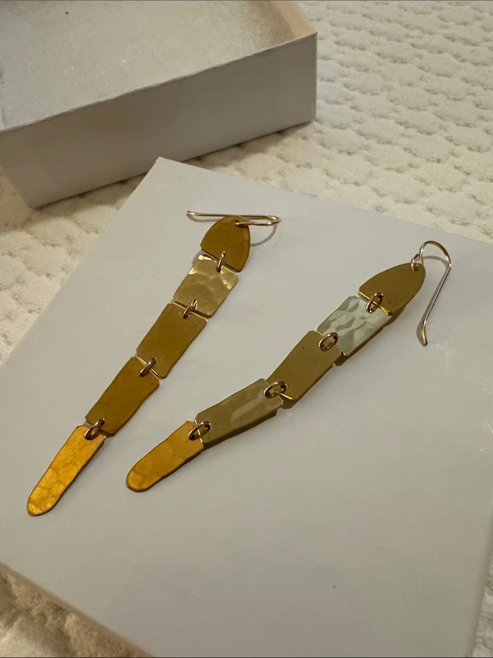 Carolyn Keys Brass Slink Small Earrings